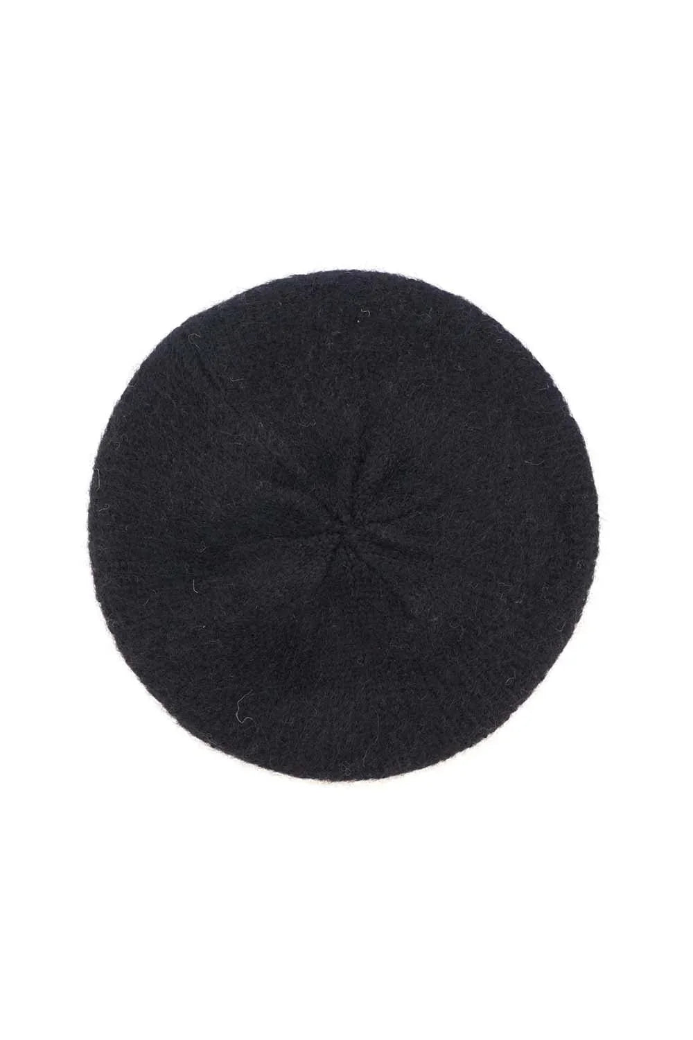 Uranium Felted Beret Black M NORGÄTE alpaca knitwear sustainably made in Peru
