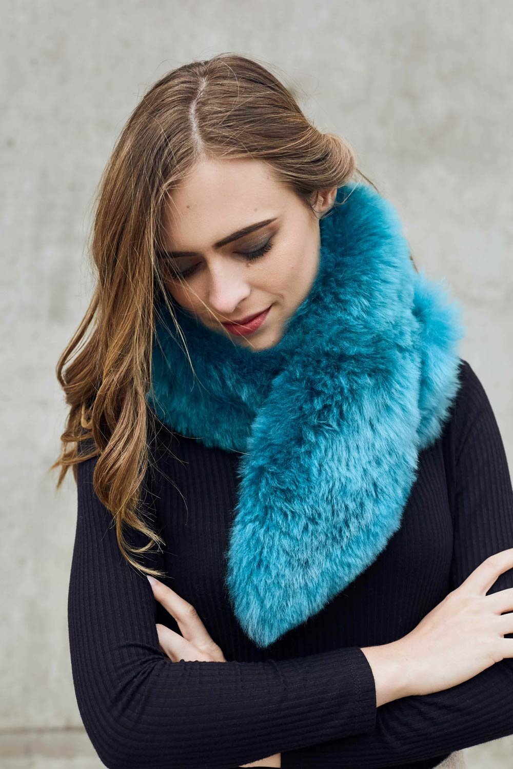 Argon Fur Stole - Emerald NORGÄTE