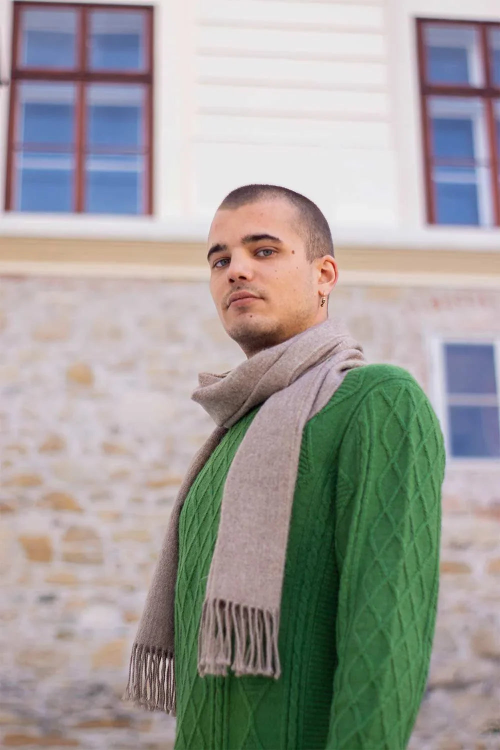 Baby Scarf NORGÄTE alpaca knitwear sustainably made in Peru