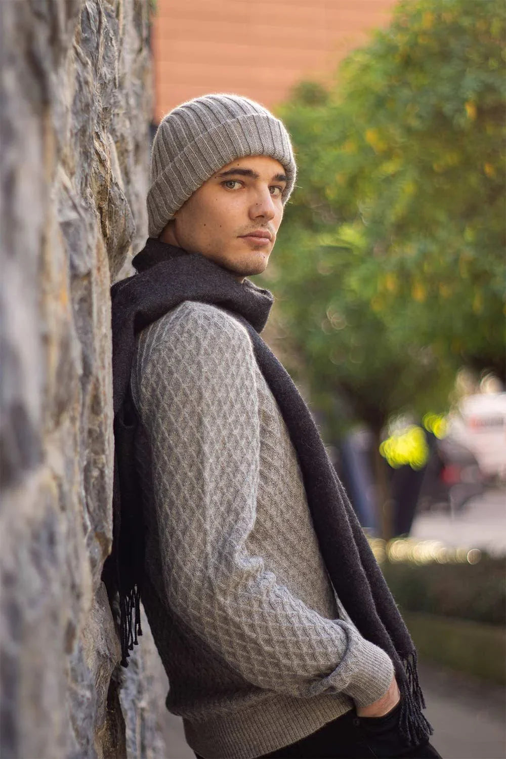 Baby Scarf NORGÄTE alpaca knitwear sustainably made in Peru