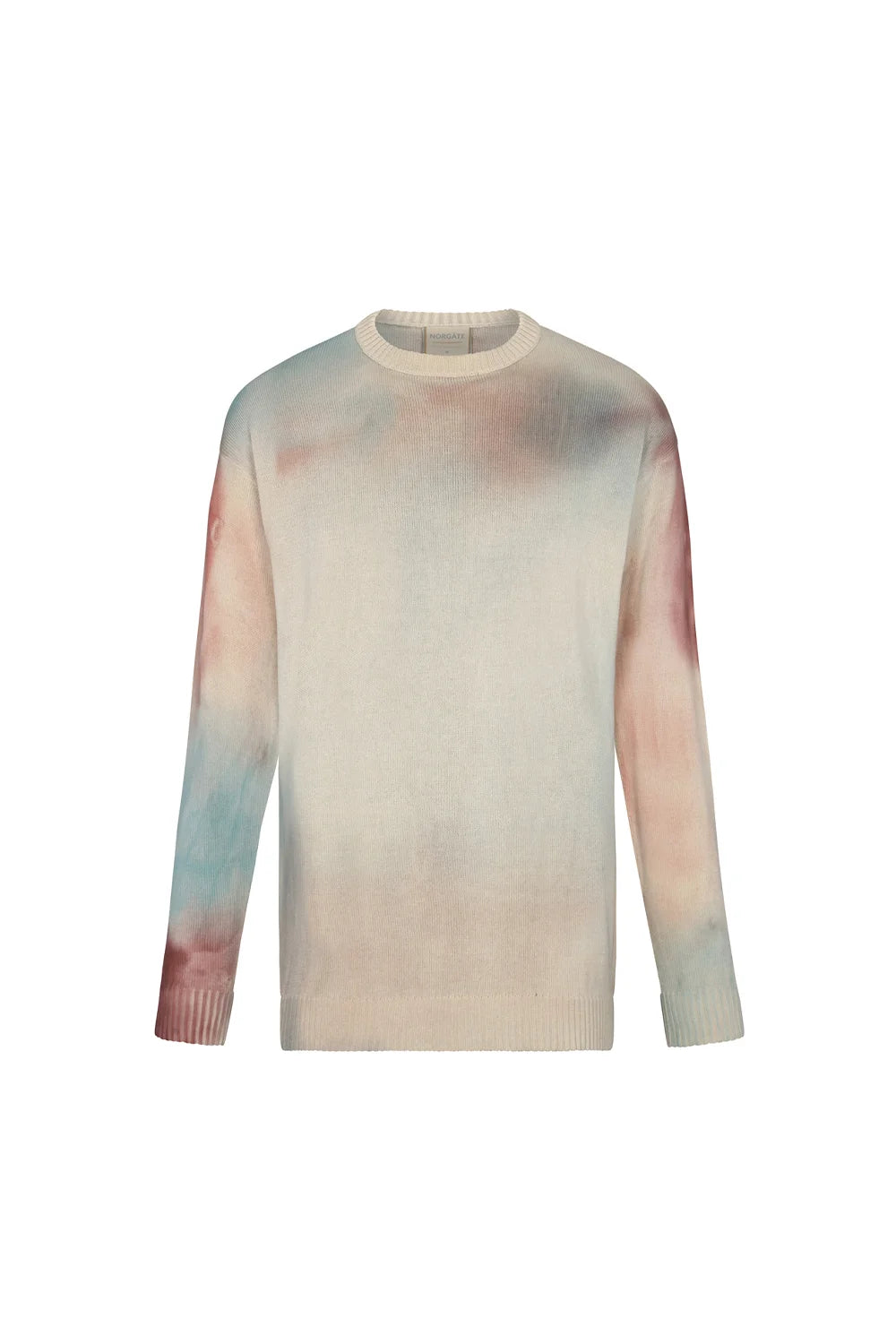 Creamy Canvas Crewneck Cream with red, light blue and lavender NORGÄTE