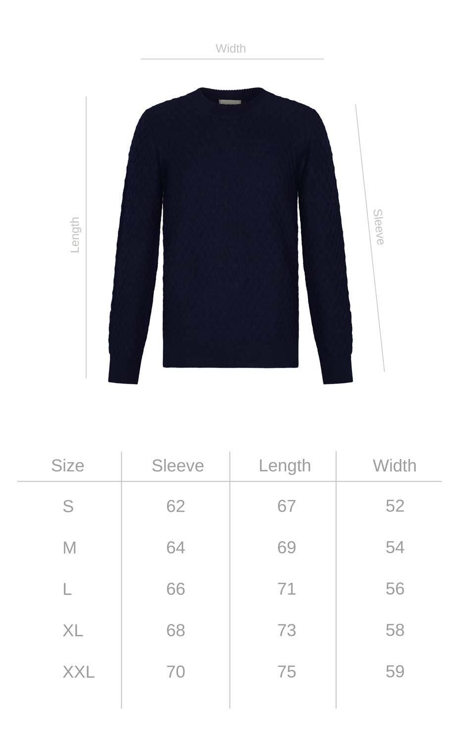 Diamond Sweater - Navy Blue NORGÄTE