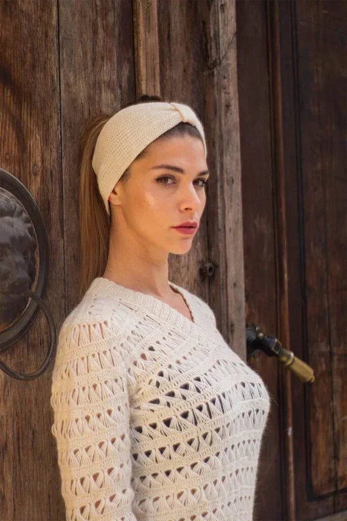 Fluorine Headband NORGÄTE alpaca knitwear sustainably made in Peru