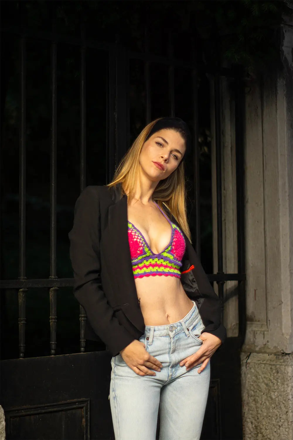 Flower Crochet Top - Lilac NORGÄTE