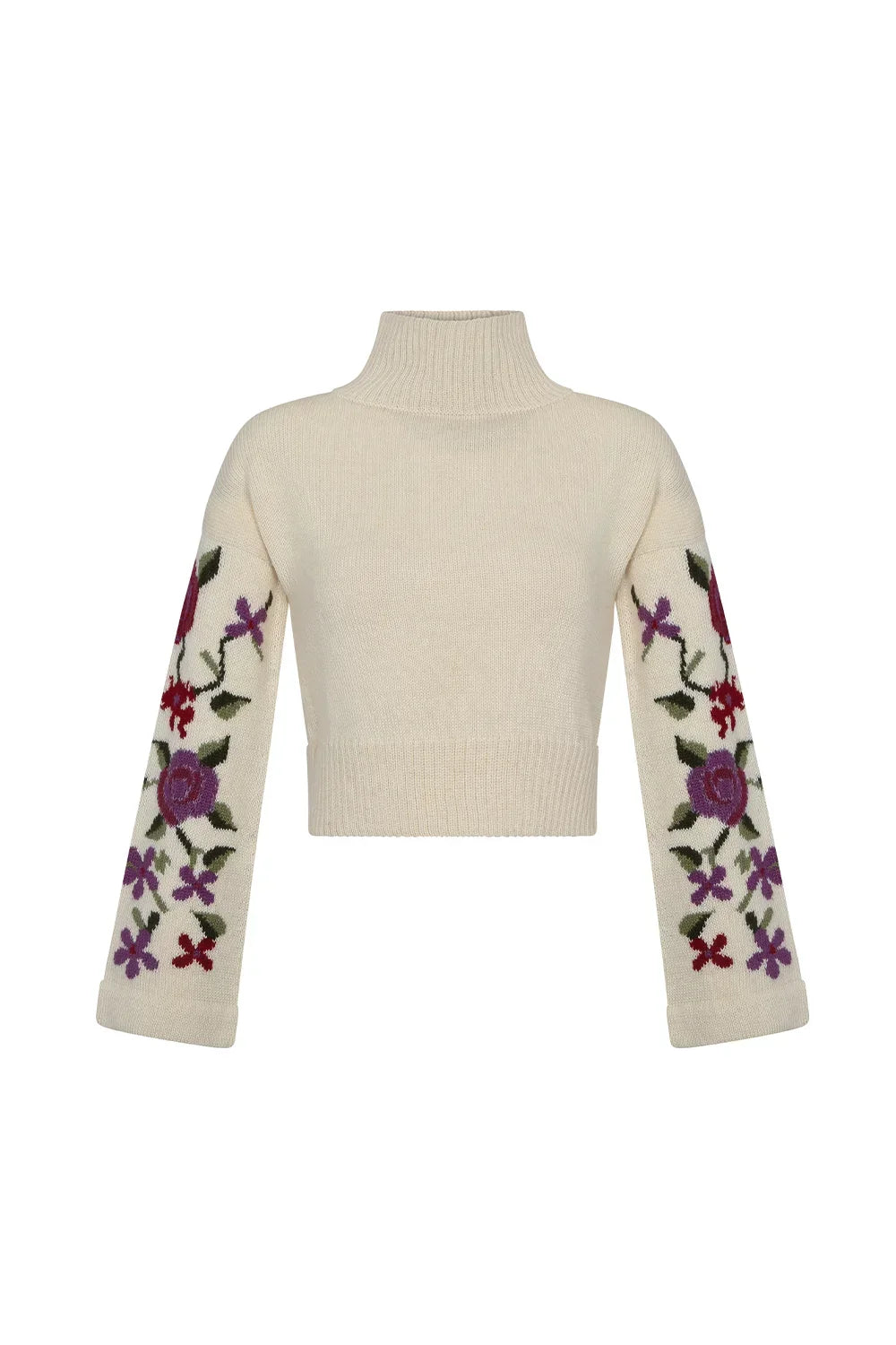 Flowery Sweater NORGÄTE alpaca knitwear sustainably made in Peru