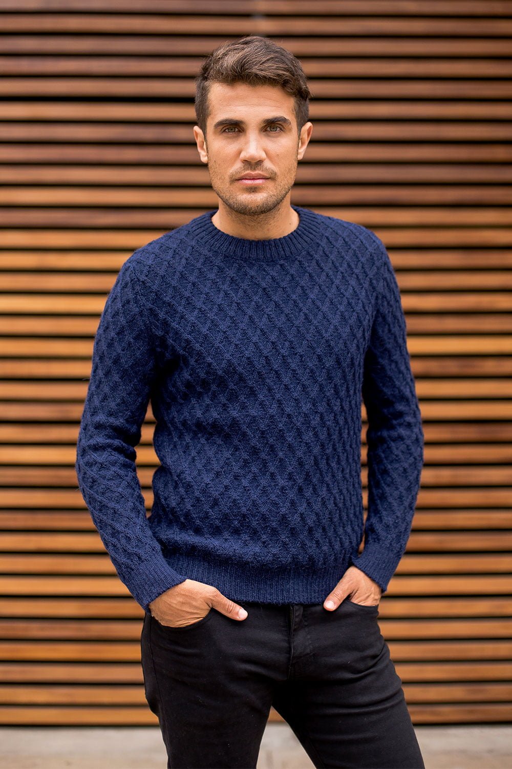 Diamond Sweater - Navy Blue NORGÄTE