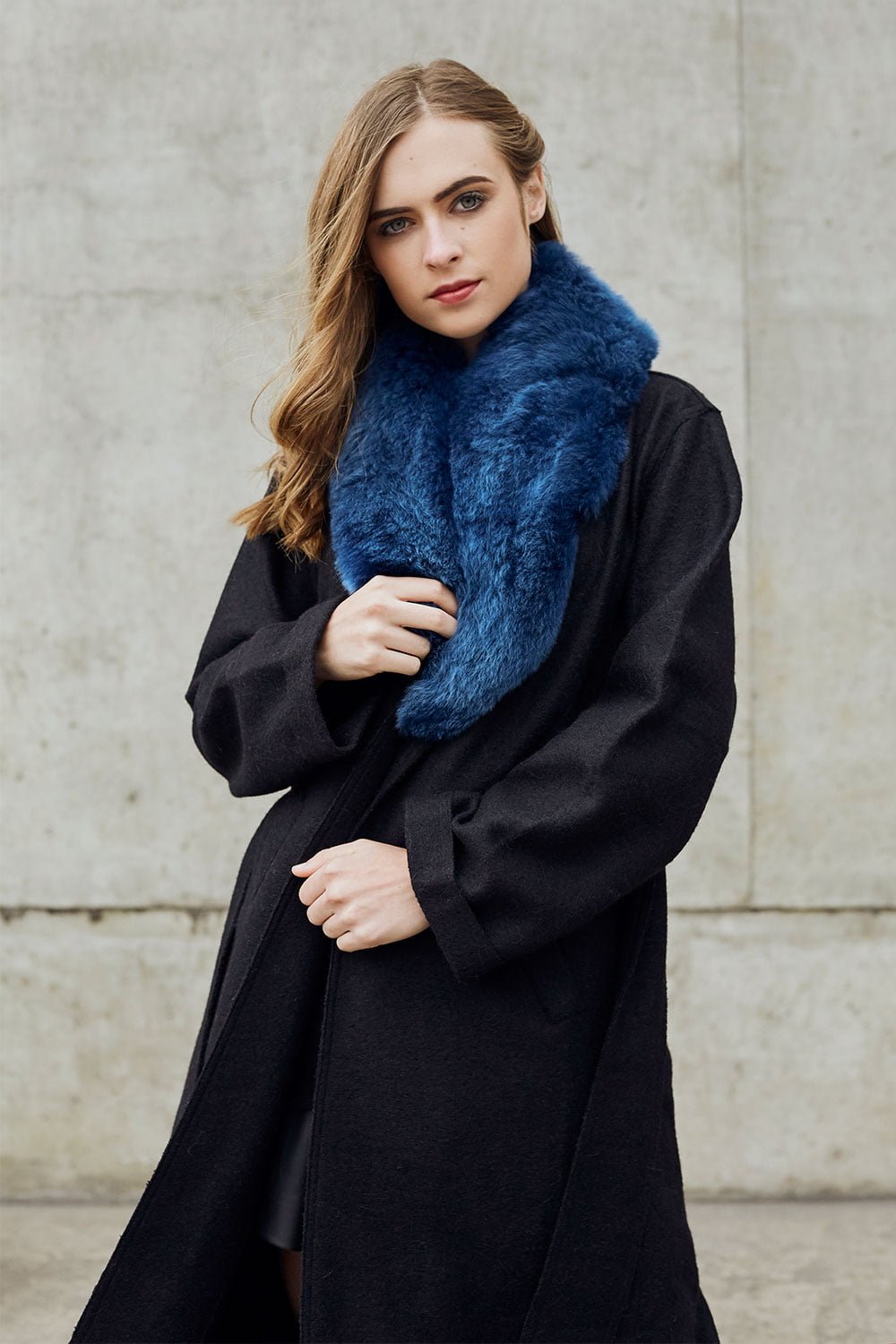 Argon Fur Stole - Midnight Blue NORGÄTE