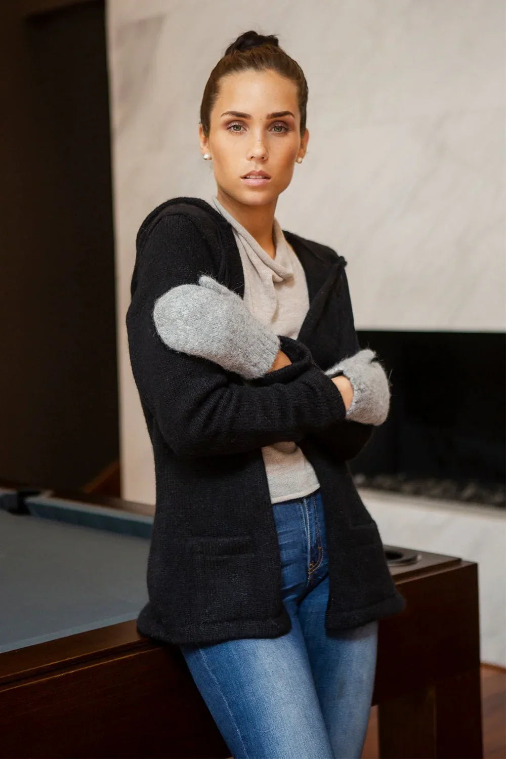 Teddy Mittens NORGÄTE alpaca knitwear sustainably made in Peru