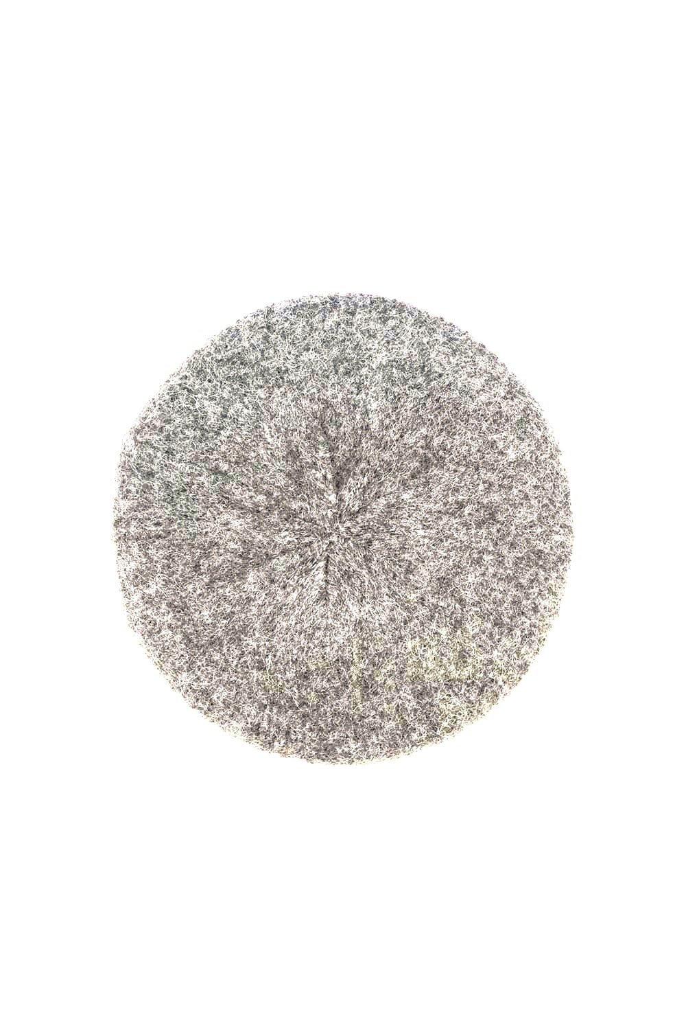 Uranium Felted Beret Silver XS NORGÄTE alpaca knitwear sustainably made in Peru