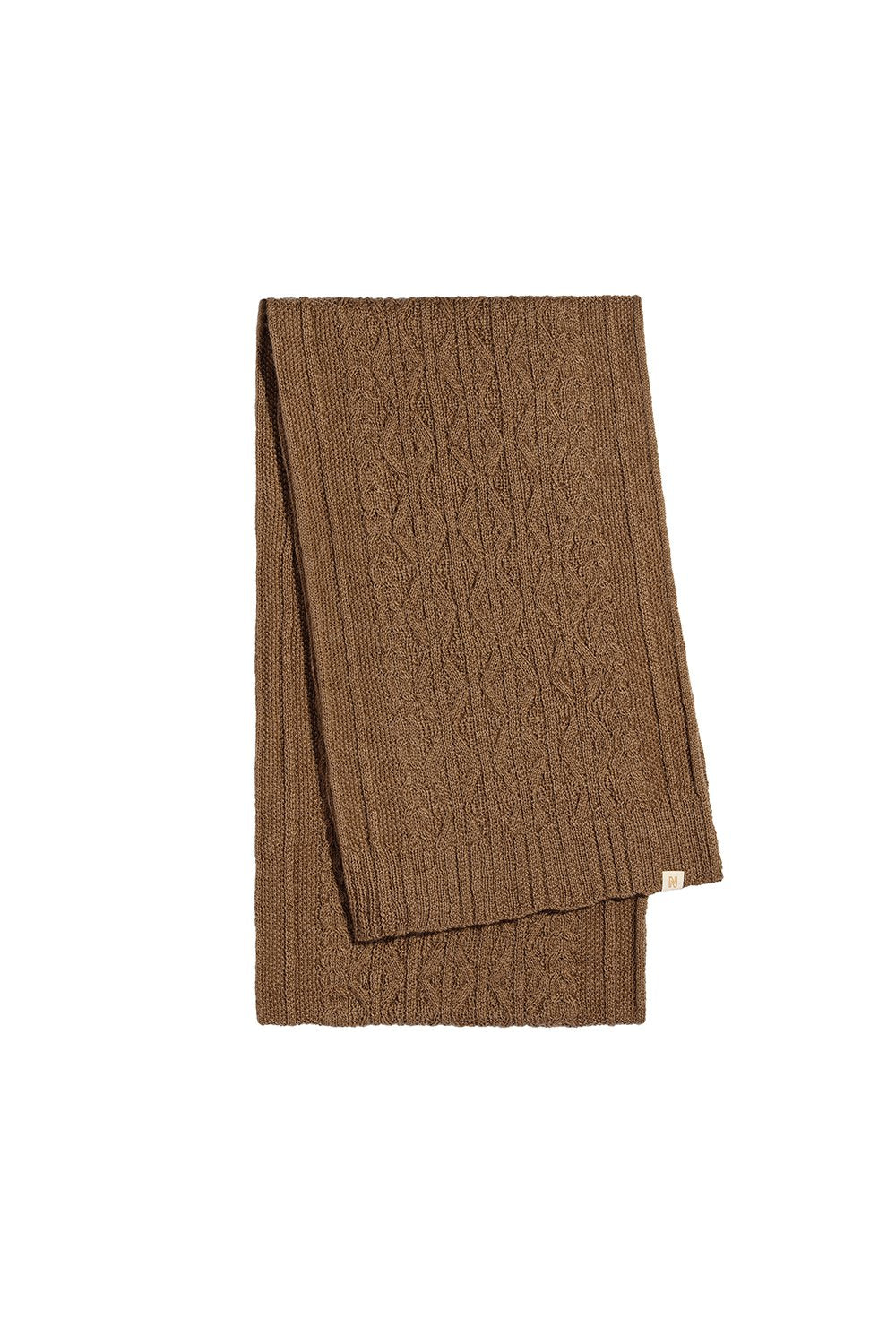 Aran Scarf Camel One Size NORGÄTE