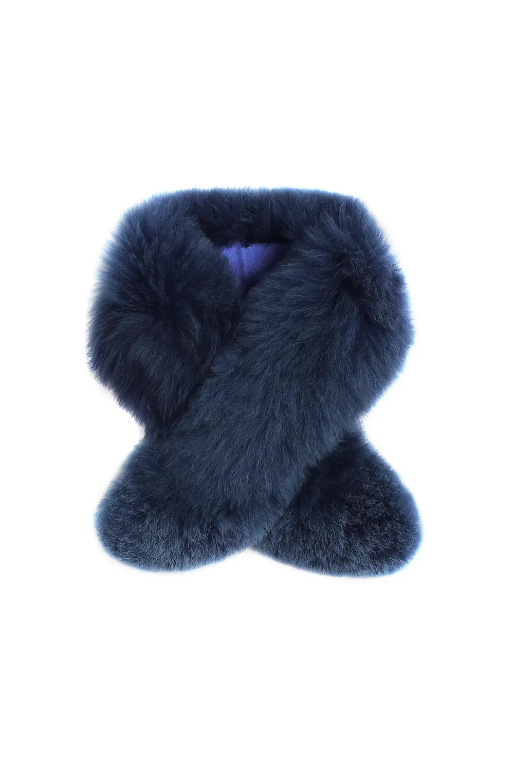 Tungsten Overcoat with Argon Fur Stole NORGÄTE