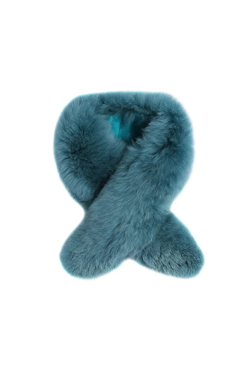 Tungsten Overcoat with Argon Fur Stole NORGÄTE