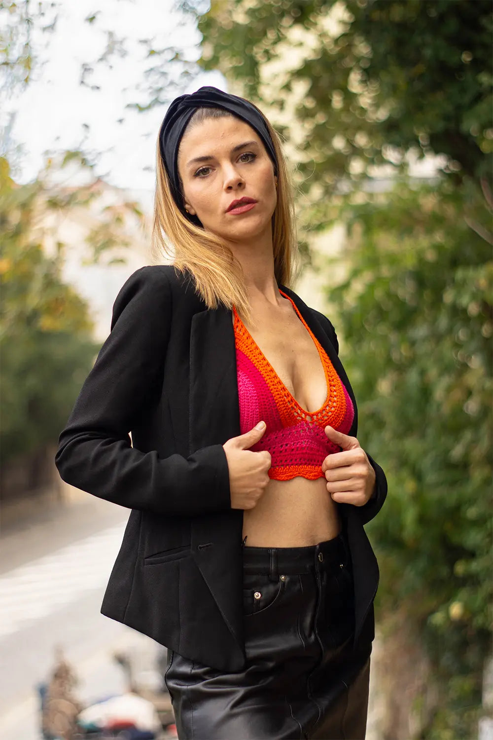 Sunset Crochet Top - Orange NORGÄTE