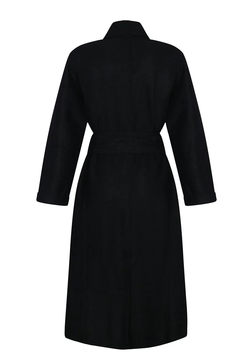 Tungsten Overcoat - Black | Norgäte Alpaca Knitwear Ethically Made